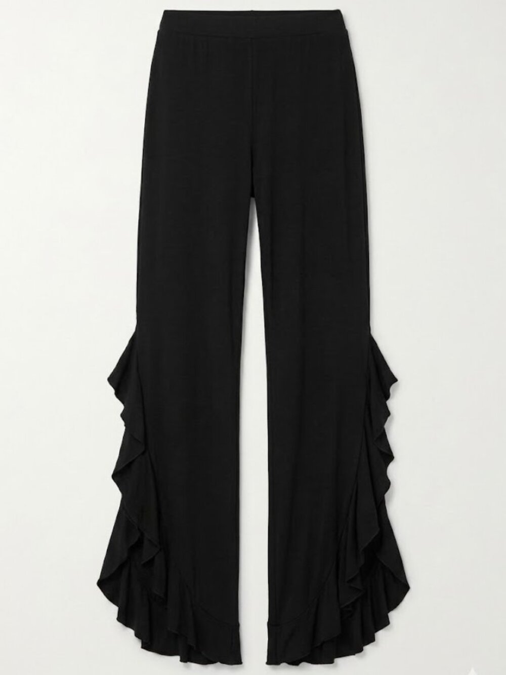 Matilda Jane Black Ruffle Leggings XS Cottagecore Whimsical Boho Retro
